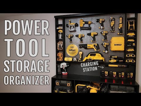 DIY Power Tool Storage W Charging Station 10 Steps with Pictures Instructables