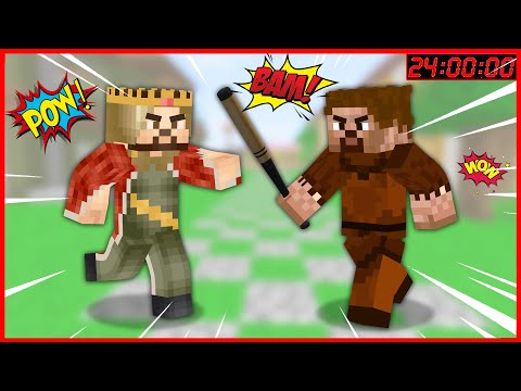 ZENGİN VE FAKİR 24 SAAT BOYUNCA KAVGA EDİYOR! 😱 - Minecraft ZENGİN FAKİR HAYATI