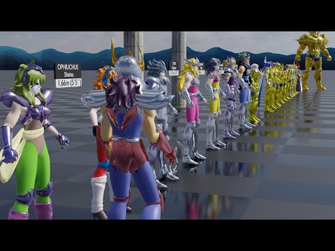 Saint Seiya: The Sanctuary | Size Comparison