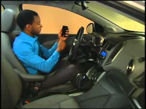 Part of a video titled 2012 Chevrolet Sonic - Bluetooth how to - Mike Savoie Chevrolet - YouTube