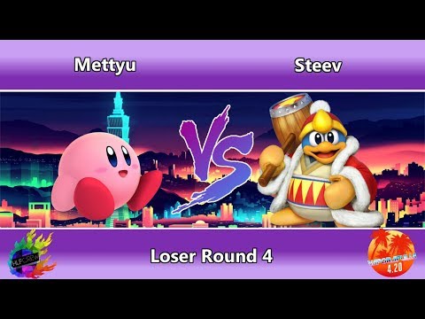 Vaporapulia 4.20 Bari - Mettyu (Kirby) vs Steev (King DeDeDe) Losers Round 4