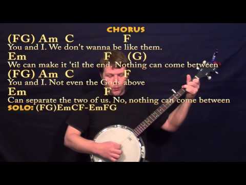 You and I (One Direction) Banjo Cover Lesson with Chords/Lyrics