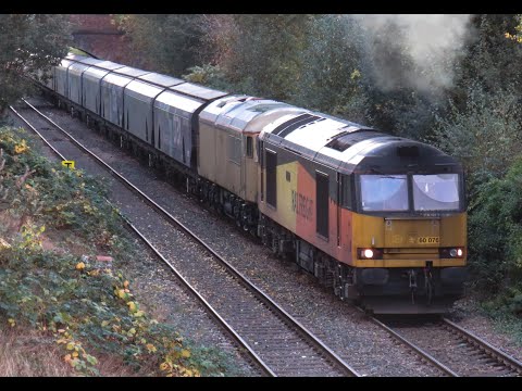 GBRf Class 60 & 69 No's. 60076 & 69003 on 6E17 Liverpool Biomass Tml - Drax Aes on 30.10.21 - HD