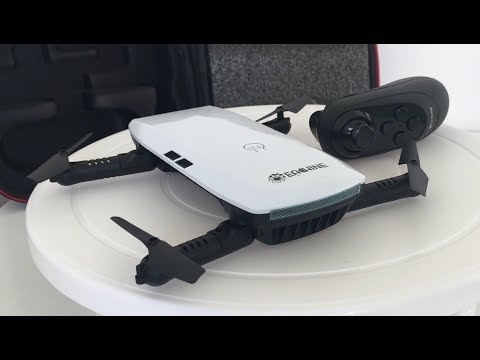 Eachine E56 Pocket Drone Unboxing & First Flight with GSENSOR