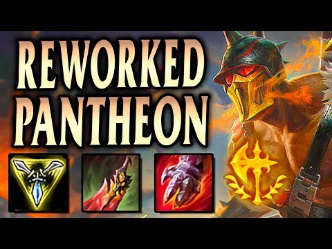 REWORKED PANTHEON TOP IS RUTHLESS! TONS OF DAMAGE! - League of Legends S9
