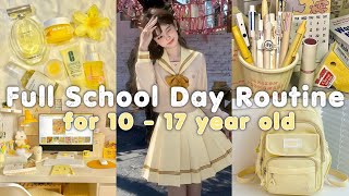 Full School Day Routine| Productive School Routine 