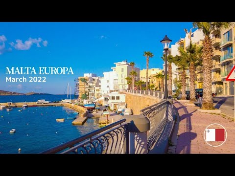 🇲🇹 4K Xemxija in Malta - ocean view life vlog | Walking Tour