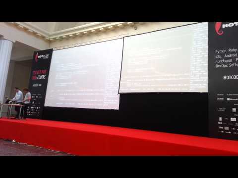 Sam Aaron and Jonathan Graham - Music Overtone: live #coding session at #hotcode
