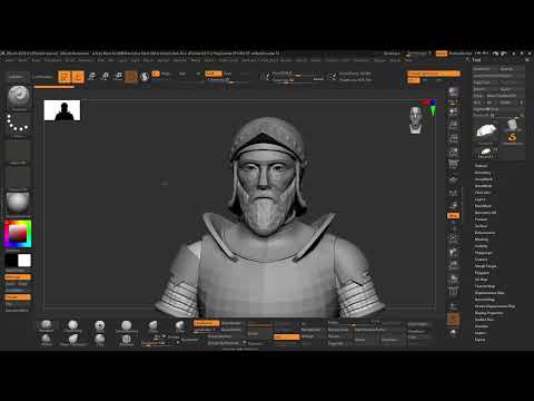 Warrior Portrait Sculpting In Zbrush