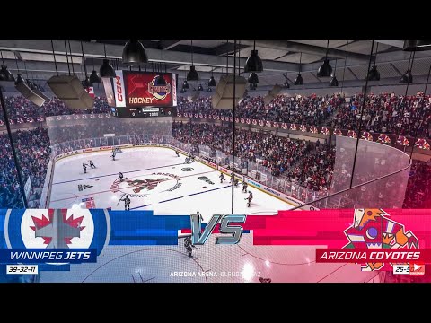 Winnipeg Jets vs Arizona Coyotes 10/28/2022 NHL 23 Gameplay