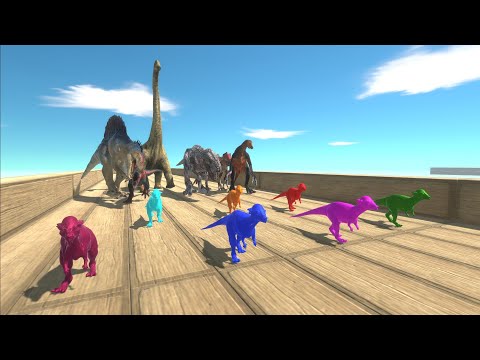 Race to eat Neon Pachycephalosaurus Herd - Animal Revolt Battle Simulator