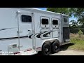 2005 Exiss 3 Horse Trailer | 10' LQ, Dinette, 8 Wide, Rear Ramp, All Aluminum