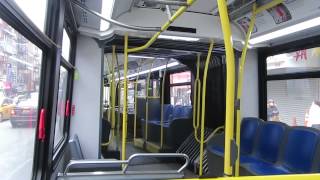 NYC Bus: On Board LFS Artic 5878 M103 Chatham Sq to Bowery/Grand St