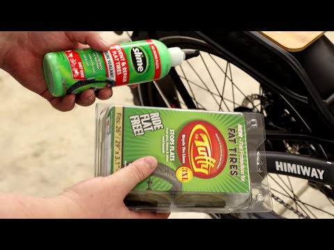 Installing Slime And Mr Tuffy On A Fat Tire E-Bike Without Taking The Wheel Off