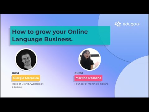 How to grow your Online Language Business | Martina Dossena