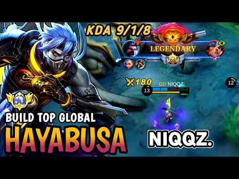 HAYABUSA BEST BUILD 2023 | GAMEPLAY HAYABUSA | TOP GLOBAL HAYABUSA NIQQZ.  - MOBILE LEGENDS
