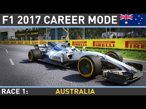 F1 2017 Career Mode Part 1: AUSTRALIAN GRAND PRIX LIVE!
