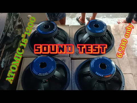 Unboxing & test Atomic 18" 1200..
