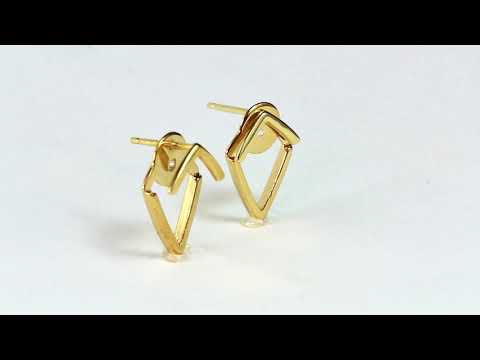 TRILL Wishbone Earrings in 18K Gold Vermeil by SONIA HOU Jewelry