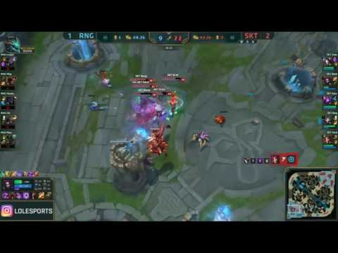 (Spoiler)SKT vs RNG Teamfight Wombo Combo!(Duke,Blank,Faker,Bang,Wolf)