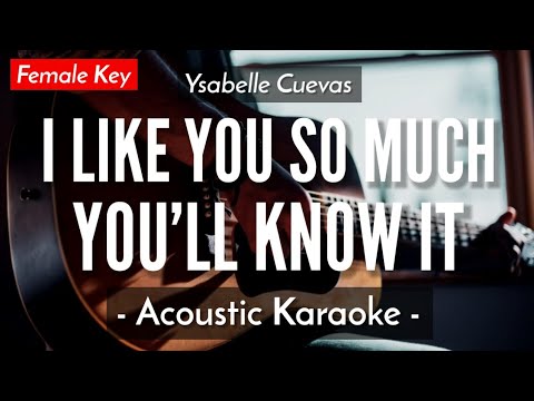 I Like You So Much You'll Know It [Karaoke Acoustic] - Ysabelle Cuevas [Female Key | HQ Audio]