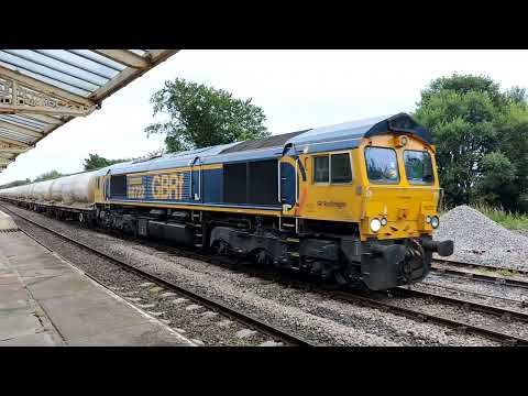 Castle Cement Freight Flow GBRf 66722 6C00 Hellifield 20/07/2022