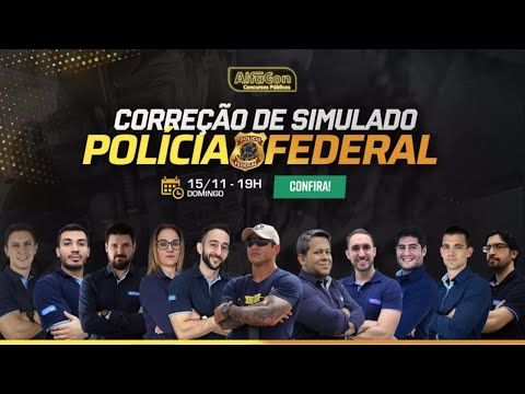 AO VIVO | Correção Simulado Agente PF - AlfaCon