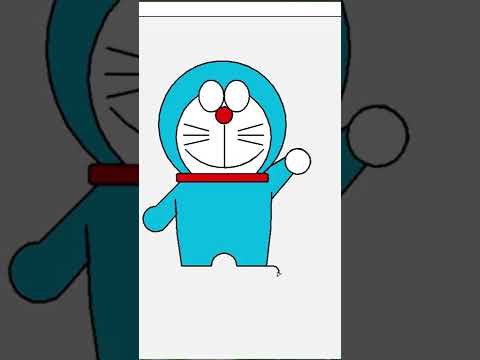 Draw A Doraemon Using Python Turtle Module Graphics In Python Python Programming Shorts