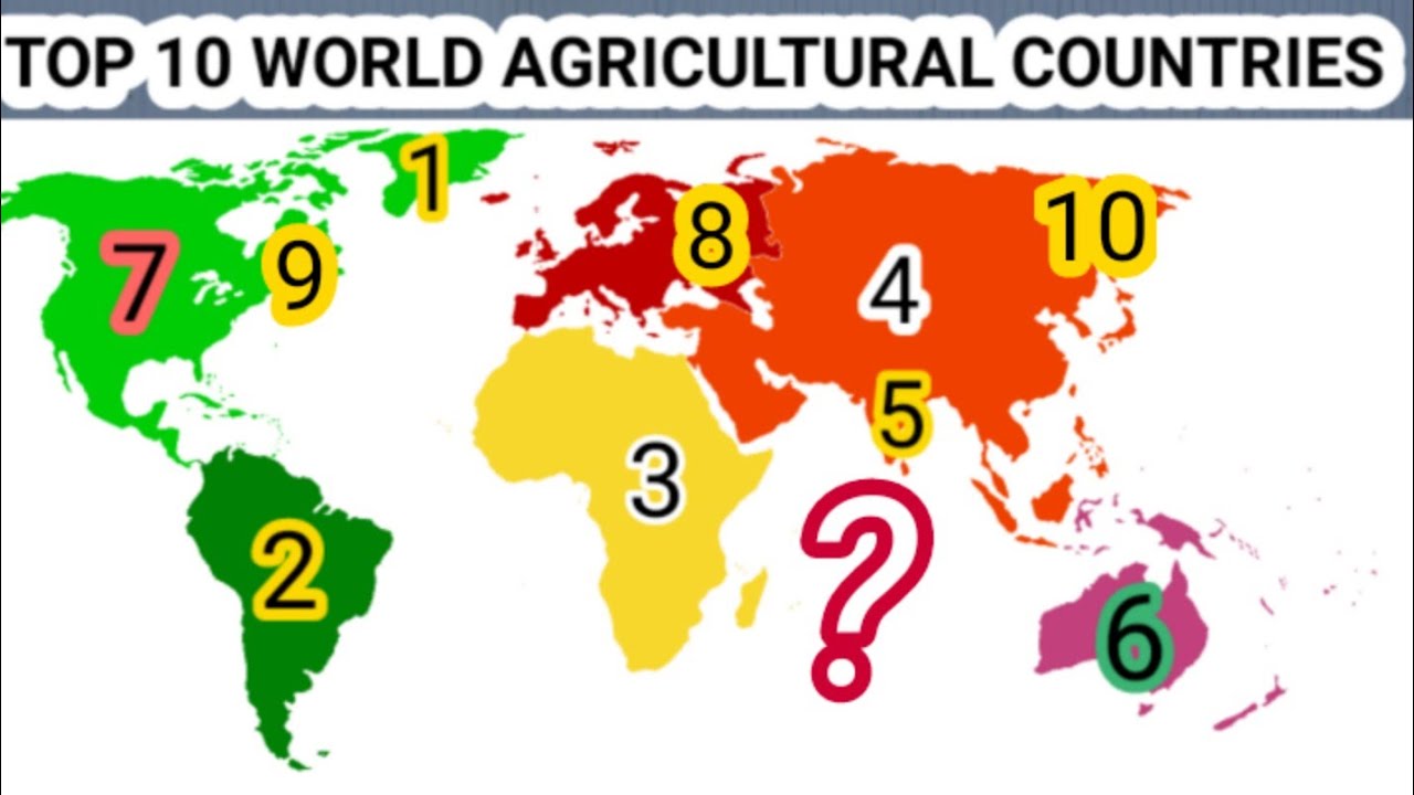 What are the top 5 ag producing countries in the world? EN Answer