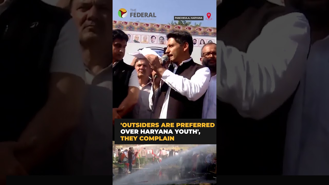 Haryana Youth Congress protests, say 'outsiders preferred over local youths for jobs'