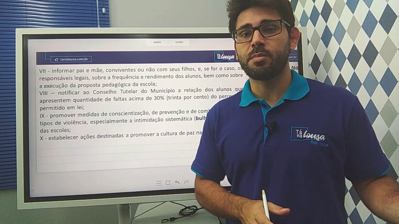 Art. 12 Ldb alterado pela lei 13803/2019.