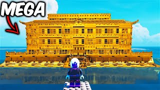 I Built a MEGA OCEAN TEMPLE in LEGO FORTNITE..