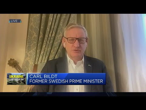 Putin will pay a 'huge price' for the war in Ukraine, former Swedish prime minister says