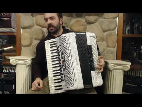 SCANSUPLHWH - White Scandalli Super L Piano Accordion LMMH 41 120 $7999