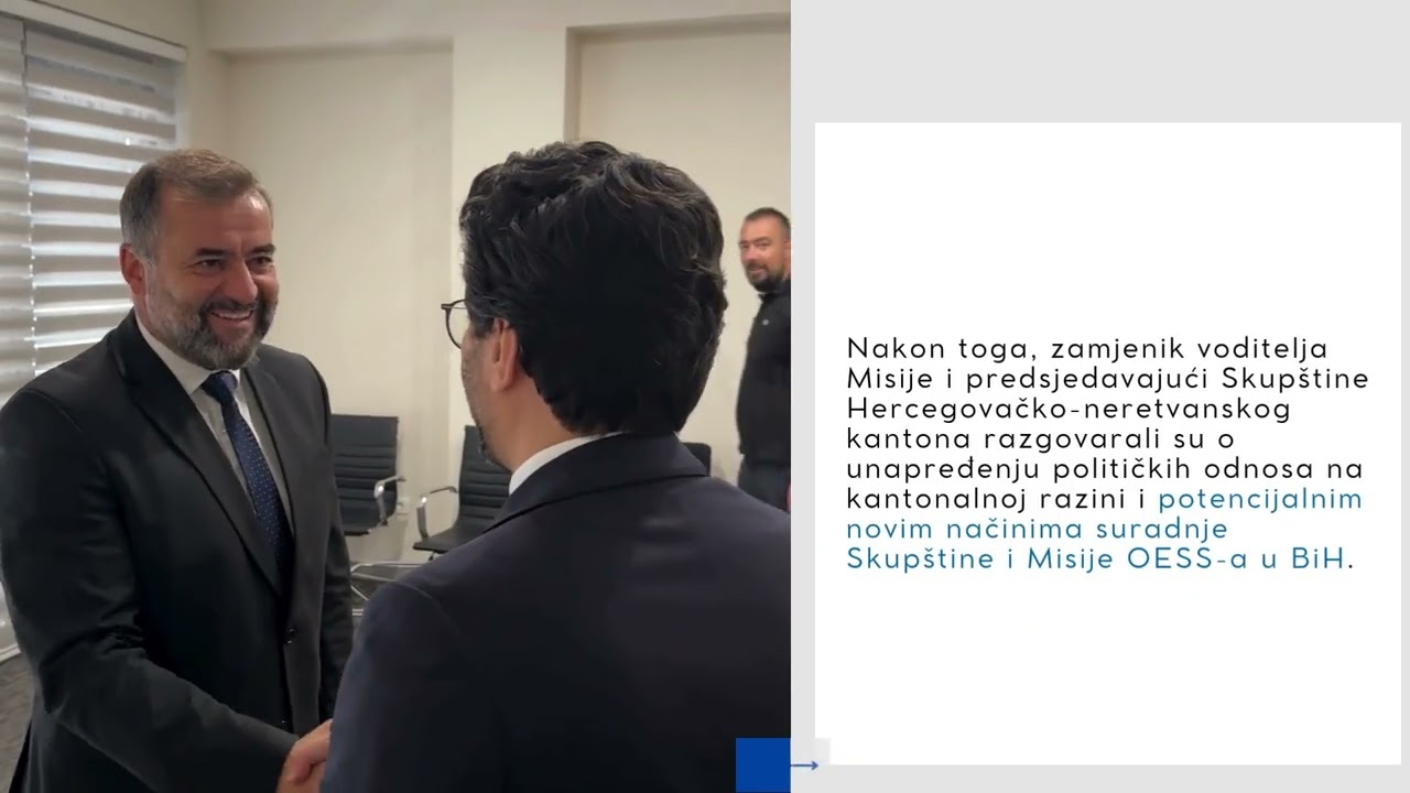 Zamjenik voditelja Misije OESS-a u BiH boravio u posjeti Mostaru