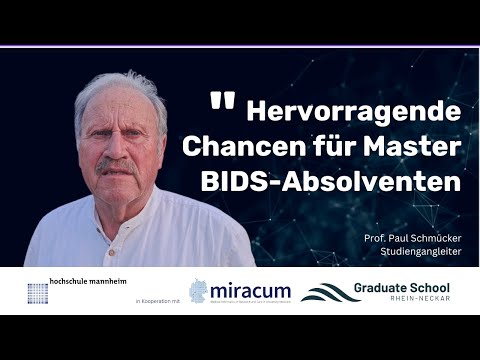 Prof. Schmücker über die hervorragenden Chancen der BIDS Absolventen