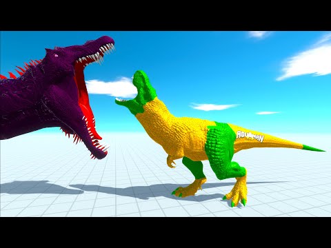GIANT SPINOSAURUS MOUTH vs EVERY UNIT - Animal Revolt Battle Simulator ARBS