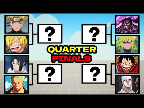 ANIME TOURNAMENT - NARUTO vs ONE PIECE - QUARTER FINALS | TABS - Totally Accurate Battle Simulator