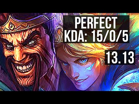 DRAVEN & Blitz vs EZ & Senna (ADC) | 15/0/5, Legendary, 1000+ games | KR Grandmaster | 13.13