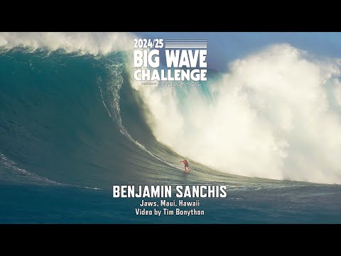 Benjamin Sanchis at Jaws - Big Wave Challenge 2024/25 Entry