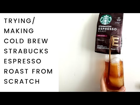Cold Brew Starbucks Espresso Dark Roast Whole Bean...