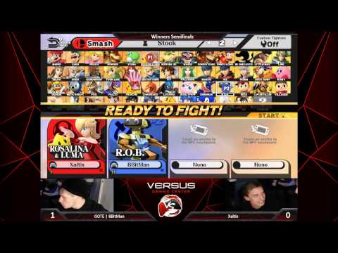 Versus Weekly 4/16/15 - Winners Semis - 8Bitman (ROB) vs. Xaltis (RosaLuma) - Smash 4