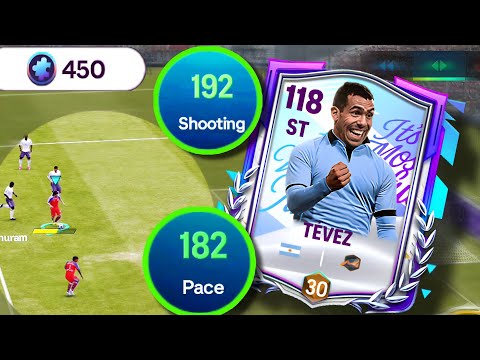113 Carlos Tévez ST Card Review | Clinical Finisher in FC Mobile 🇦🇷