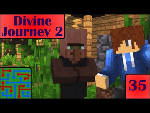 The Villagers Don't Talk! | Minecraft: Divine Journey 2 | Episode 35