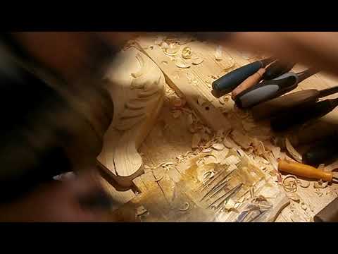 Резьба по дереву.Изготовления лапы.