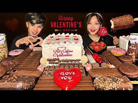 OUR 5TH VALENTINE’S SPECIAL❤️ Sweet Mukbang With Deep 😱🍫 | 5 Years Together