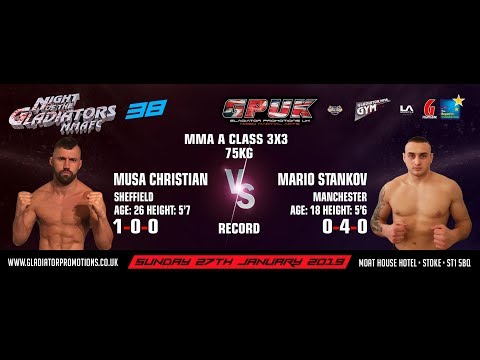 GPUK: Night Of The Gladiators 38 - Must Christian VS Mario Stankov