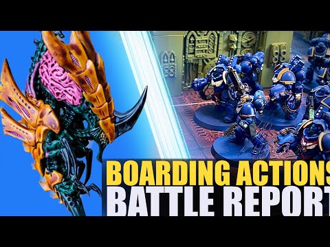 ULTRAMARINES vs TYRANIDS Boarding Actions 40k BATTLE REPORT | Arks of Omen