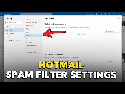 Hotmail Spam Filter Settings Guide (Outlook)