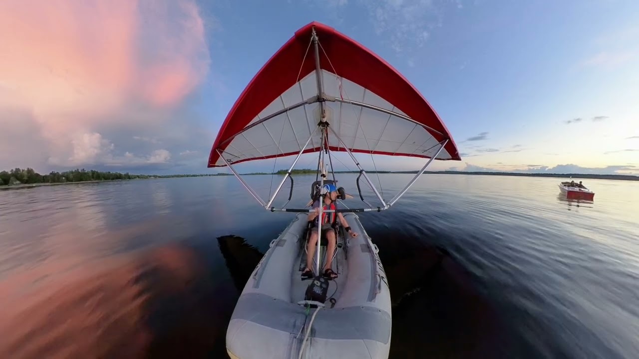 FIB Racing Donzi Speedboat with Lightning in the distance